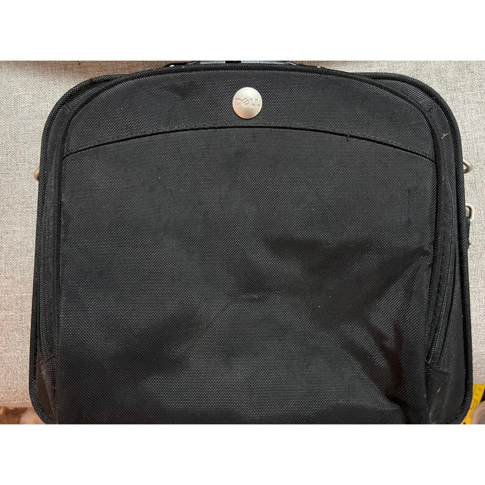 Dell Black Laptop Briefcase Messenger Bag Case Padded mult pockets Carry Handle‎